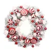 Decorative Flowers & Wreaths 40cm Simulated Wreath Door Hanging Props Candy Decoration Decor Christmas Tree Accessories Autumn O2r2