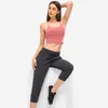 L-82 Donna a forma di Y Cinghie sottili Top da yoga Completo da allenamento Canotta Fitness Canotta Intimo sexy con pettorina rimovibile Lady Mezza fionda Sport