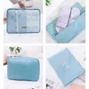 9Pcs/set Travel Pack Luggage Organizer Clothes Storage Cases High Quality Waterproof Cosmetic Toiletrie Bag Travel Accessories 211126