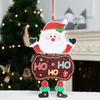 Enfeites de Natal Papel Board Janela Pendurado Pingente Bem-vindo Feliz Natal Placas Xmas Decortalações Santa Claus Snowman W-00787