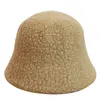 Automne et hiver cheveux de lapin nouveau chapeau de pêcheur mode sauvage étudiant chaud chapeau de pot coréen hamstone vent couleur unie hat3256