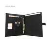 Luxury Customized Letter Ostrich Pattern Leather Document Portfolio Women File Folder A4 Conference Portfolio Folder for Ipad 211011