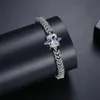 الأساور الكريستالية العصرية للنساء Clear Cz Stone Barkles Charm Mashion Moder