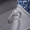 Мода Циркон в форме сердца в форме влюбленности Кольцо для женщин 2021 Невеста Свадьба Женские Ювелирные Изделия оптом