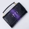 Plånböcker lyx ankomst 2021 mode telefon plånbok väska python lady kedja koppling krokodil hud väskor kvinnor handbag313g