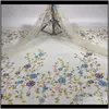 Roupas de vestuário Africano 3D de lantejoulas de lantejoulas de alta qualidade Fabrics nigerianos Fabric em renda francesa para entrega de vestido 2021 ghs3j
