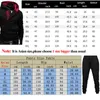 Casual Tracksuit Men Sets Hoodies And Pants Two Piece Sets Zipper Hooded Sweatshirt Outfit Sportswear Male Suit Clothing 211109