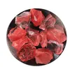 Pedras preciosas de cristal vermelho irregular, faça você mesmo, para pingentes, colares, fabricação de jóias, casa, jardim, escritório, decoração de sala