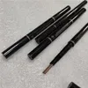 MAKEUP Augenbrauenverstärker Make-up Skinny Brow Pencil Gold Doppelend mit Augenbrauenpinsel 5 Farben Ebenholz/Mittel/Weich/Dunkel Drop Ship