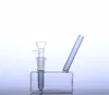 Cachimbo de água potável de 8,5 polegadas mini bongo caixa de vidro borbulhador EUA cor fumar cachimbos de água fumaça suave uso seco
