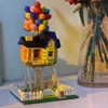 Ideeën Creatief Expert Street View Animatie Drijvende Ballon Huis Moc Baksteen Modulair Bouwblok Omhoog Film Model Speelgoed Geschenken H0917