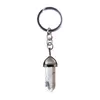 Charm Natural Stone Colorful Tapered Silver Color Female Fashion Keychain Boho Jewelry Car
