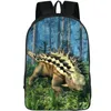 Ankylosaur backpack Dinosaur daypack Ankylosaurus school bag Casual packsack Print rucksack Picture schoolbag Photo day pack