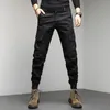 Herrbyxor Män Casual Slim Cargo Male Hip Hop Joggers Lösa byxor Mens Streetwear Khaki Svart Blå Fashion Pant