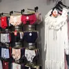 Cintres supports bas prix dame soutien-gorge ou caleçon garde-robe stockage plaqué métal couleur fil bikini vêtements cintre pour magasin de sous-vêtements