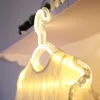 Neonlicht-Kleiderständer, USB-betriebener Kleiderbügel, Nachtlampe für Schlafzimmer, Zuhause, Hochzeit, Bekleidungsgeschäft, Kunst, Wanddekoration, Weihnachtsgeschenk, Kleiderbügel, Racks