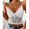 Summer Women Sexy Mesh Tank Top Sleeveless V neck Vest Tops Spaghetti Strap Top Embroidery Sheer Mesh Floral Print Top 210616
