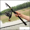 Boat Sports & Outdoorsboat Fishing Rods Brand Rod And Roll Combo, Portable Spinning 13Bb Reel, Trout Rod, Beginner Carp Pesca 1.8M-3.6M Drop