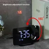 LED Digital Alarm Clock Watch Table Elektroniczny Pulpit Zegary USB Wake Up FM Radio Time Radio Clocks Snooze Funkcja 2 Alarm 211112