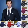 Män Zipper Slips Slipsar Fashion 8cm Business Slips för Man Skinny Slim Smal BrideGroom Party Dress Wedding Necktie Present