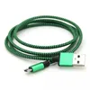 Telefonkablar Typ C USB 3.1 för S20, Note20 Tyg Nylon Braid Micro Cable Lead Unbroken Metal Connector Charger Cord Android