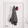 Sturdy Removable Metal Over The Door Hooks Home Bathroom Organizer Rack Clothes Coat Hat Towel Hanger Kitchen Holder Christmas Wreath Hook HY0138