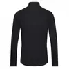 White Splicing Black Luxury Long Sleeve Casual Mens Dress High Quality Slim Fit Male Shirts 3XL Men's