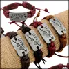 Bracelets de couple en cuir véritable à première vue, une flèche, double cœur, bracelet enroulé pour femmes et hommes, amour, bijoux, cadeau, livraison directe 2021