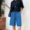 Rua desgaste alta cintura larga perna denim shorts mulheres com buraco jean verão estilo coreano bermudas 210719