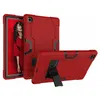 Tablet PC Protective Cases för iPad 10.9 10: e Gen 2022 Pro 11 12.9 2021 10.2 8th Gen Air 5 4 Mini 6 3 Kickstand stötsäker silikonskal