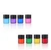 Colorful 2000PCS/lot 1ML 1/4 Dram Frosted Mini Perfume Glass Bottle, 1CC Sample Vial, Small Essential Oil Bottle SN2909