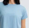 Dessus de yoga chemise coton sport décontracté à manches courtes t-shirt 15 entraînement intérieur séchage rapide débardeur respirant pour les femmes 7803221