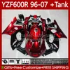 Karosserie + Tank für Yamaha Thundercat YZF600R YZF 600R 600 R 1996 1997 1998 1999 2000 2001 Karosserie 86No.151 YZF-600R 96 02 03 04 05 06 07 YZF600-R 96-2007 Verkleidung Metall Rot