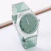 children's watch quartz watches jelly wristwatch for girl boy baby student sport transparent plastic colour one