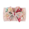 Bébé bébé en nylon fleur nœud papillon bandeau enfants élastique bandeau de cheveux enfants floral noeud doux chapeaux bandeaux