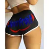 25 modèles femmes Shorts lettre imprimer Yoga pantalons courts Sexy serré hanche levage sport Leggings dames mode pantalon S-3XL