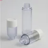 15 мл 30 мл 50 мл портативный прозрачный мороз безвоздушного лосьона насоса бутылки легко нести контейнеры для TravelHigh qty