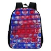 Fidget Backpack Rainbow Tie Dye Sensory Decompression Toy Push Bubbles Bag Purses Kids Adult Shoulder Bags Silicone Handbag Tote Christmas02xm
