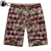 Bermuda Masculino Verão Elástico Cintura Mens Shorts Calções Clássico Design Calças Algodão Casual Praia Calças Curtas Tamanho Big 44 210806