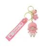 Cartoon Keychain Key Buckle Bag Car Handmade Keychains Man Woman Loves Purse Bags Silica Gel Japanese Cherry Blossom Girl Doll Pendant Accessories YSK0300-0301