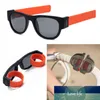 Folding Slap Wristband Sport Sunglasses Women Slappable Bracelet Sun Glasses For Male Wristband Fold Shades Eyewear