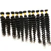 Virgin Brasilian Hair Bundles Wefts Obehandlat Remy Human Hair Extensions Naturlig Färg Straight Body Wave Deep Loose