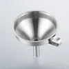 Kitchen Tools Functional Stainless Steel Oil Honey Funnel with Detachable Strainer Filter for Perfume Liquid Water Tool DBC BH4734