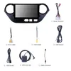 Bil DVD-radiosspelare för Hyundai I10 LHD 2013-2016 med WiFi USB Support Mirror Link OBD2 AUX 9 tum Android 10 Head Unit GPS