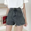 Plus size Koreaanse denim shorts vrouwen zomerstudenten hoge taille casual losse dames breed been korte jeans c6160 dames voor dames