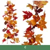 175cm Thanksgiving Maple Leaves Rattan Dekoration Hem Utomhus Kontor Tak Trädgård Jul Halloween Party Holiday Decor
