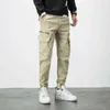 GlacialWhale Mens Cargo Pants Men Fashion New 2021 Side Pockets HipHop Joggers Male Japanese Streetwear Black Trousers Pants Men H1223