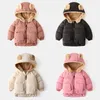 Croal Cherie Warm Kids Boys Coats Winter Cotton Jacket Fleece Childrens Parka För Flicka Velvet Baby Kläder 211222