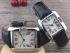 Montre d'affaires pour hommes et femmes, décontractée, carrée, de luxe, pour hommes, pour amoureux de la marque, bracelet en cuir, cadran romain populaire mo264S