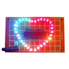 Lekkie koraliki 51 Single Chip Mikrokomputer w kształcie serca lampa wodna Zestaw DIY Kolorowa olśniewająca LED Love Board